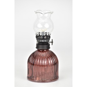 Petrolejová lampa Candy růžová 17x8 cm