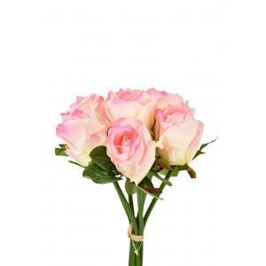 Svazek růžových růží 30 cm