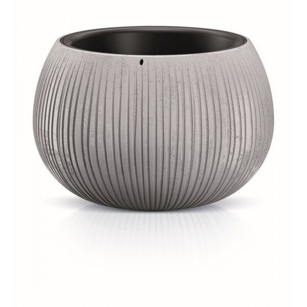 Květináč s vkladem Beton Bowl 18 cm šedý