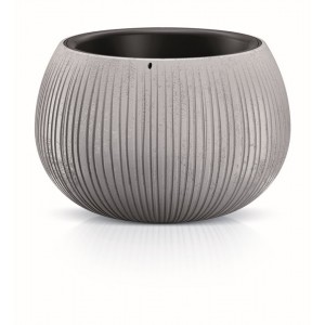 Květináč s vkladem Beton Bowl 18 cm šedý