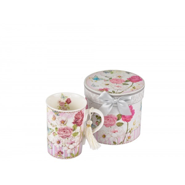 Porcelánový hrnek Rosa 300 ml v dárkové krabičce