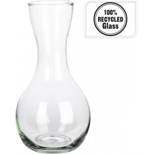 Skleněná váza z recyklovaného skla 1500 ml, 24x12,5 cm
