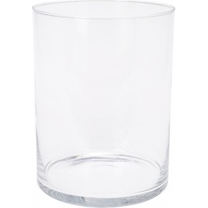 Skleněná váza z recyklovaného skla 25x19 cm