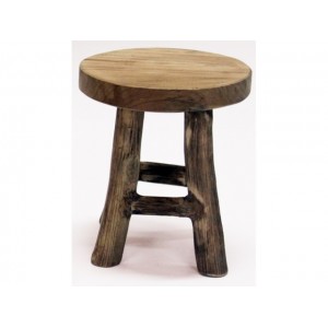 Dřevěná stolička Teak 17x22 cm