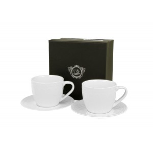 Porcelánový hrnek espresso s podšálky Twilight 115 ml, 2 ks v dárkové krabičce