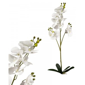 Umělá orchidej 70 cm bílá