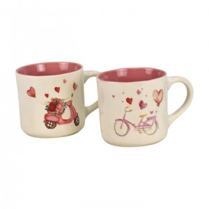 Sada 2 porcelánových hrníčků Love 350 ml, 2. jakost