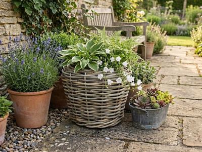 Ratanové květináče: stylové řešení pro interiér i zahradu