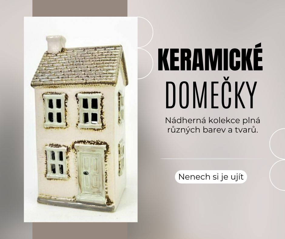 Keramické domečky